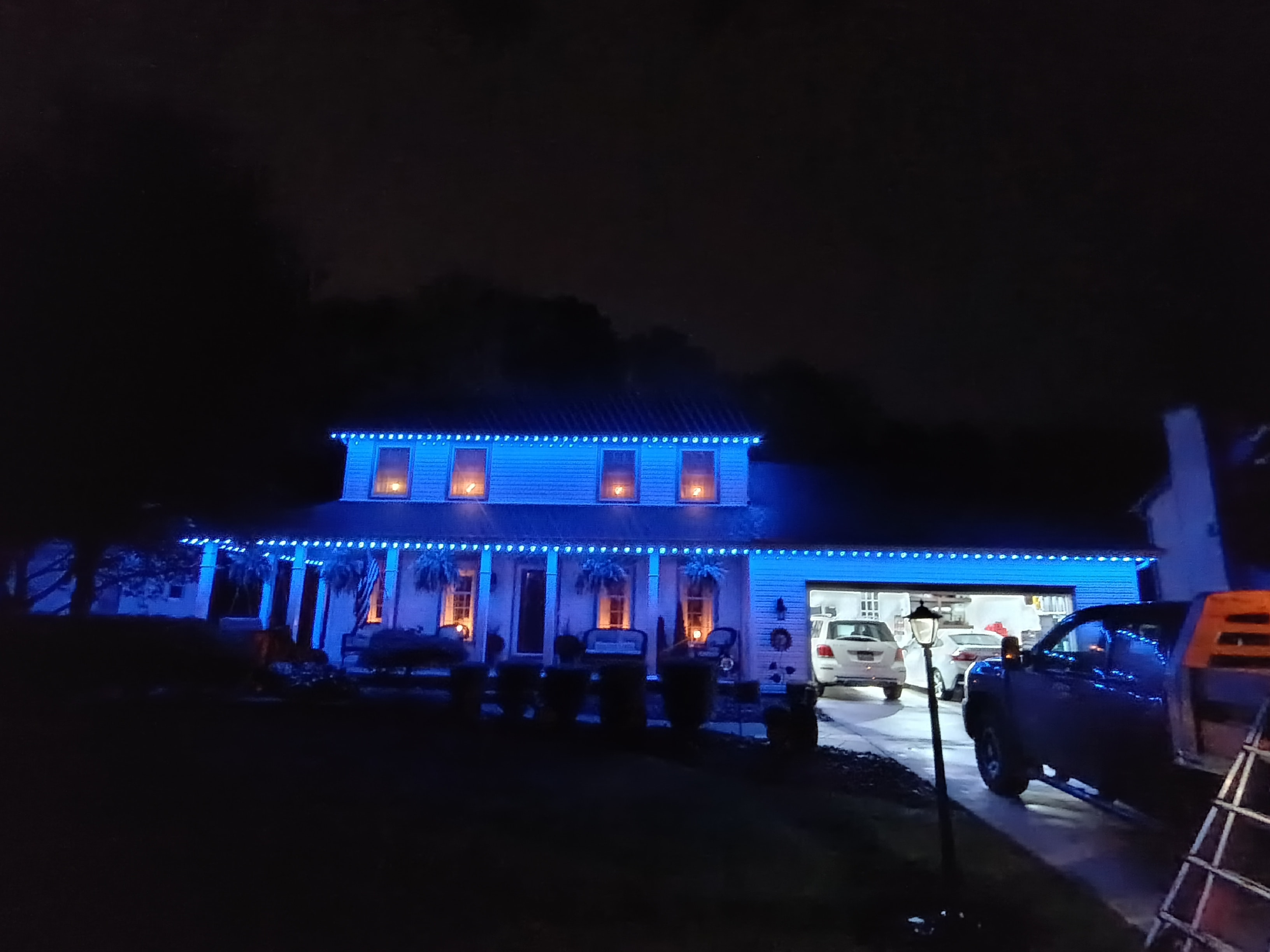 Blue Trim Lighting Install